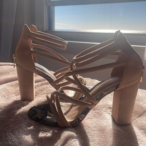 Women's Gladiator Ankle Strap Lace Up Chunky High Heel